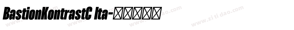 BastionKontrastC Ita字体转换